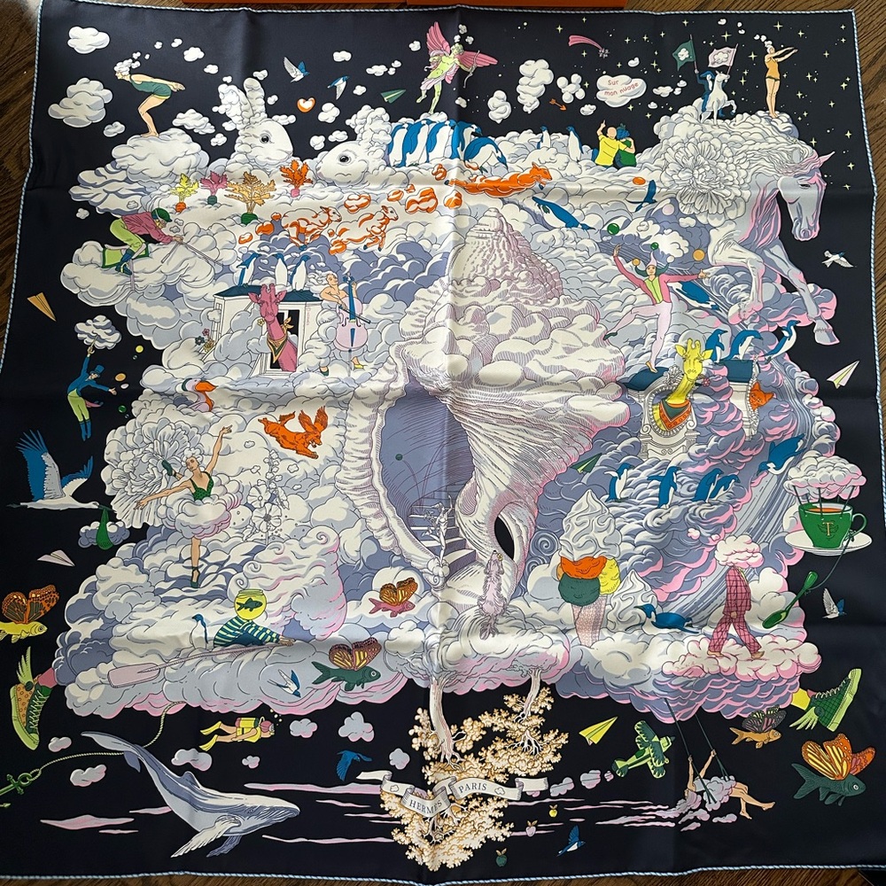 Hermes Silk Scarf